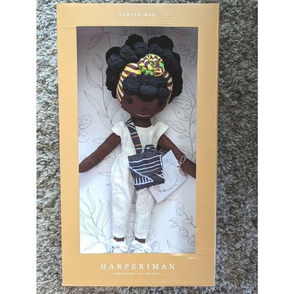 Harperiman Handmade Linen Doll Collection: Yumi New In Box - Picture 1 of 6
